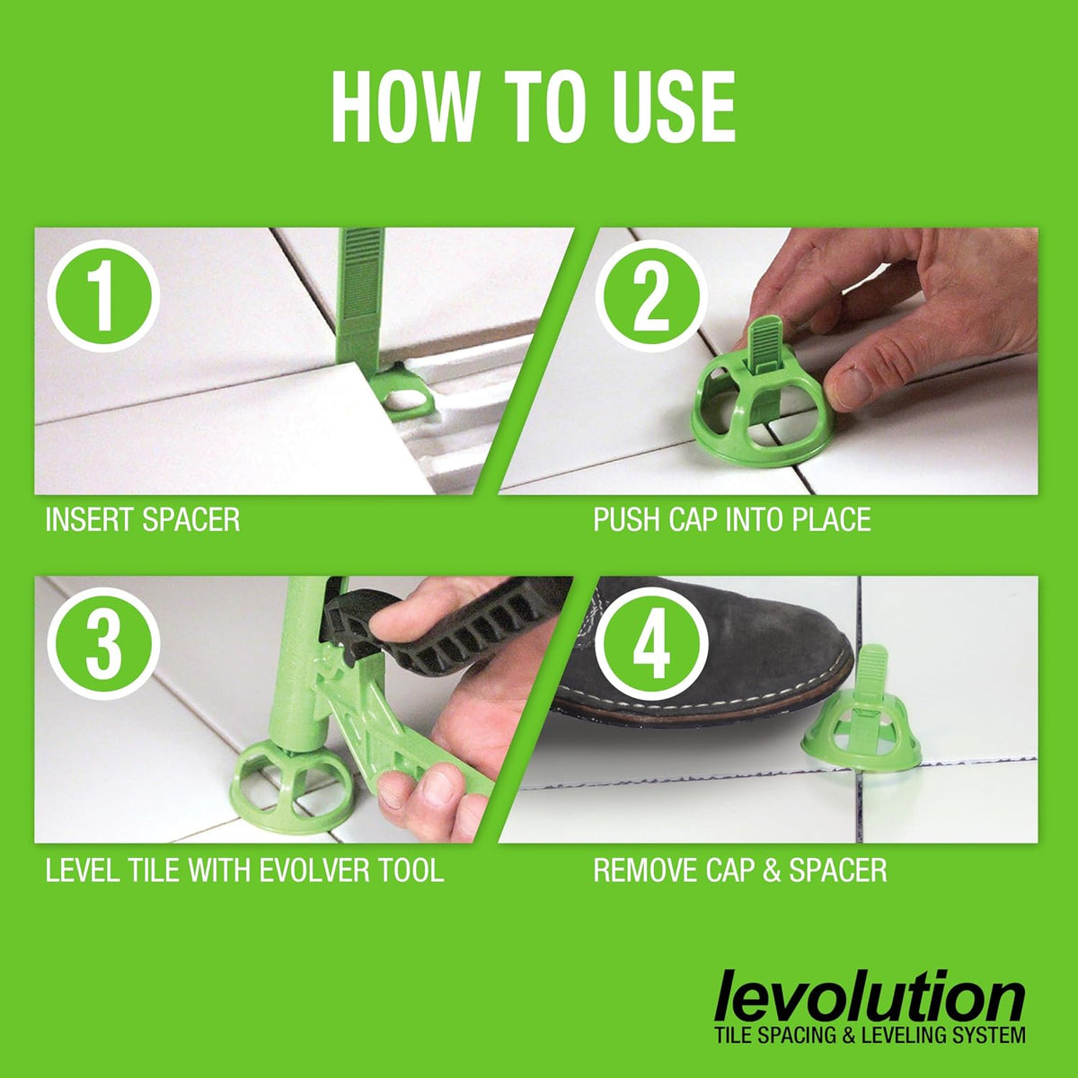 Miracle Sealants Levolution Evolver tool ready for floor tile project