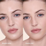 Charlotte Tilbury powder texture close up on skin