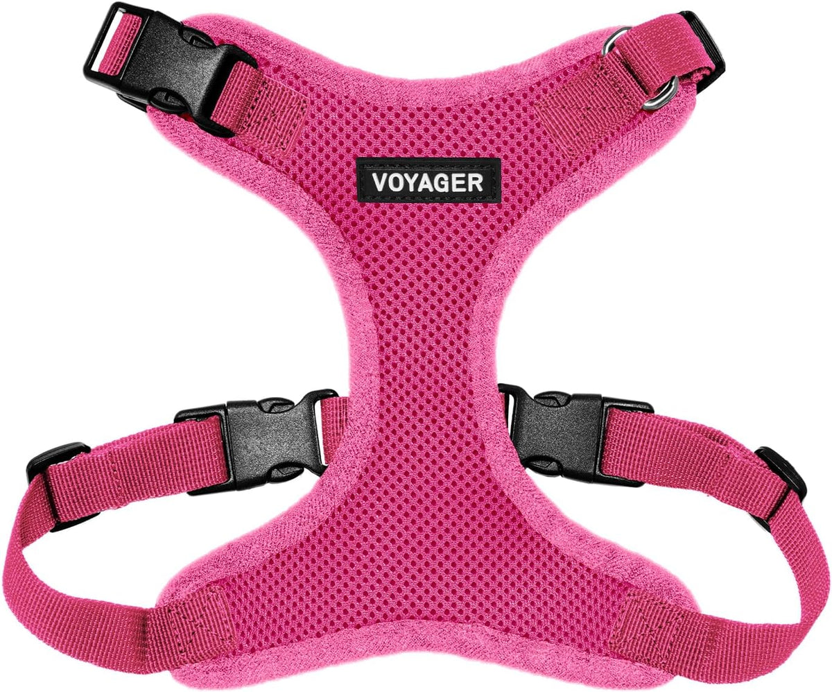Voyager Step-in Pet Harness - All Weather Mesh, Adjustable Step in Harness for Cats and Dogs by Best Pet Supplies - Pink, S - Image 9