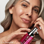 Age defying face serum with hyaluronic acid for dry skin care