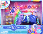 Sunny Days Midnight Rainbow unicorn showing brushable mane
