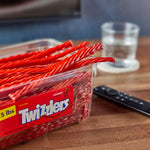 Twizzlers strawberry twists interactive straw candy close up