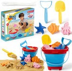 MarcZero beach sand toys set for toddlers with collapsible bucket