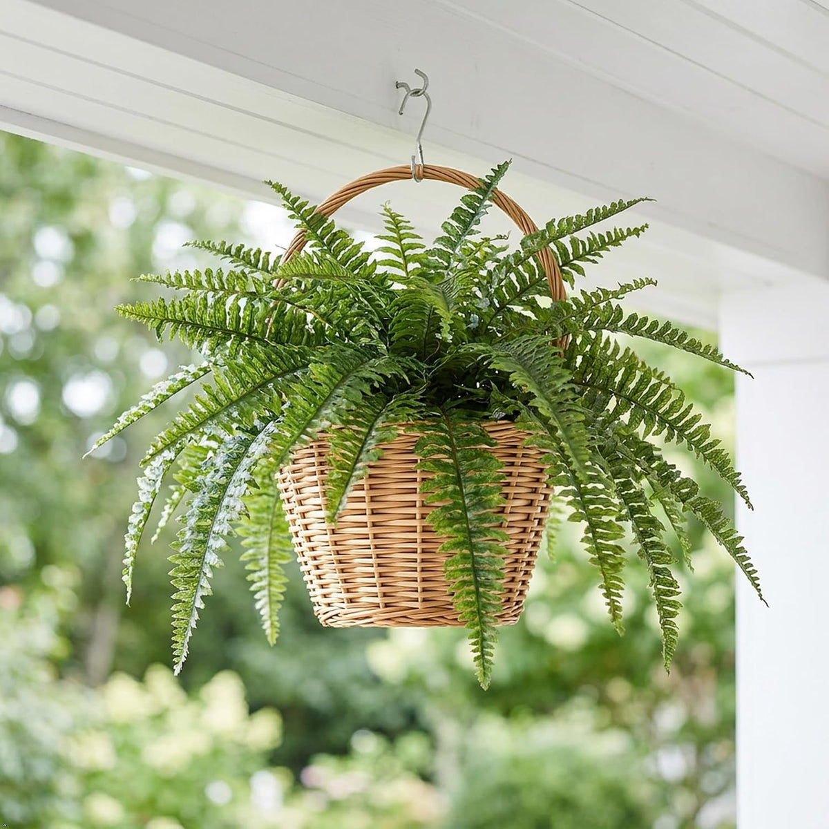 Larksilk artificial plant silk fronds close up detail