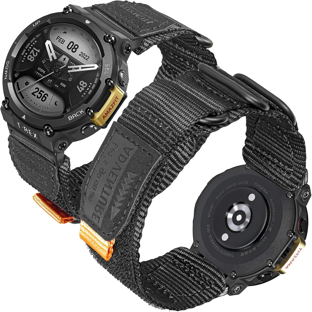 torbollo Compatible With Amazfit T-Rex/T-Rex Pro/T-Rex 2, Durable Nylon Watch Band, Military-Grade Strap with Hoop and Loop 3-loop adjustable buckle - Image 11