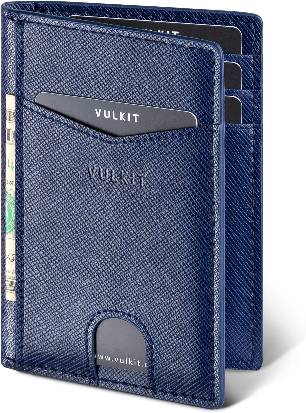 VULKIT minimalist wallet packaging and layout