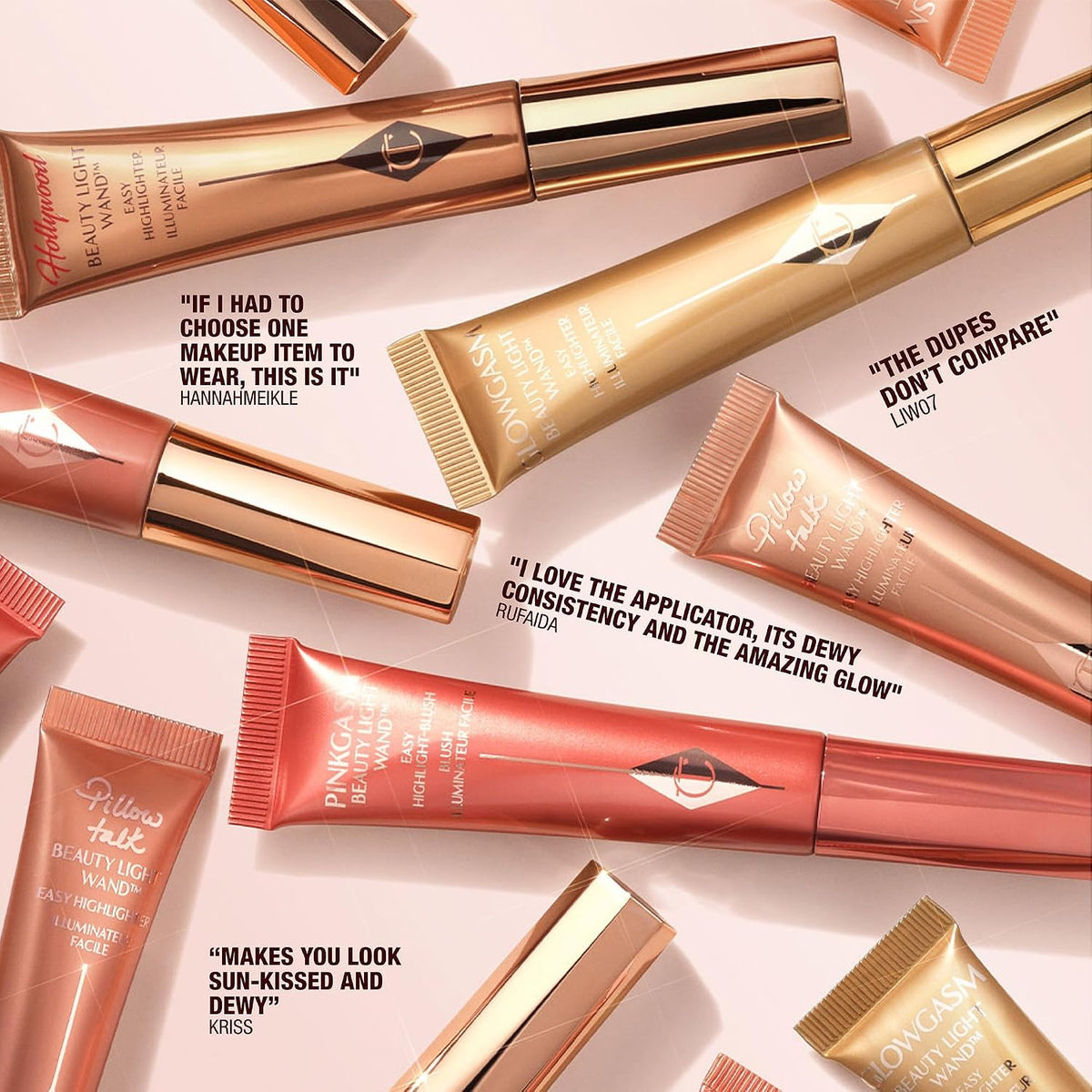 Charlotte Tilbury Beauty Light Wand Liquid Highlighter Makeup - Soft-Focus Highlighter & Blush for Cheeks - Pearlescent, Weightless Radiant Finish - Image 9