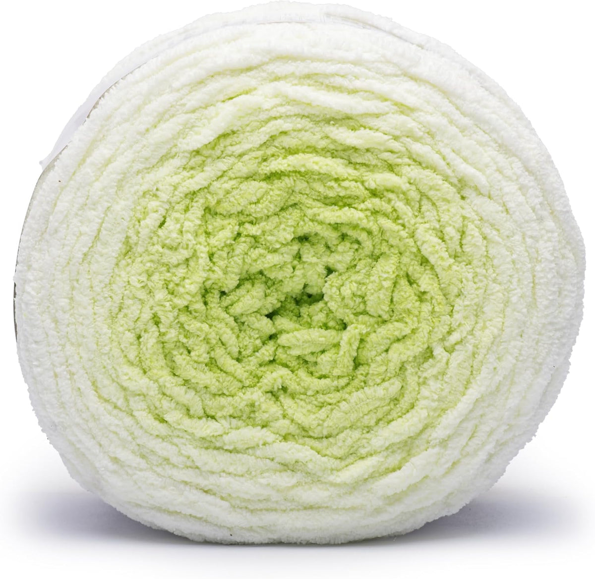 Bernat super bulky polyester yarn skein close up