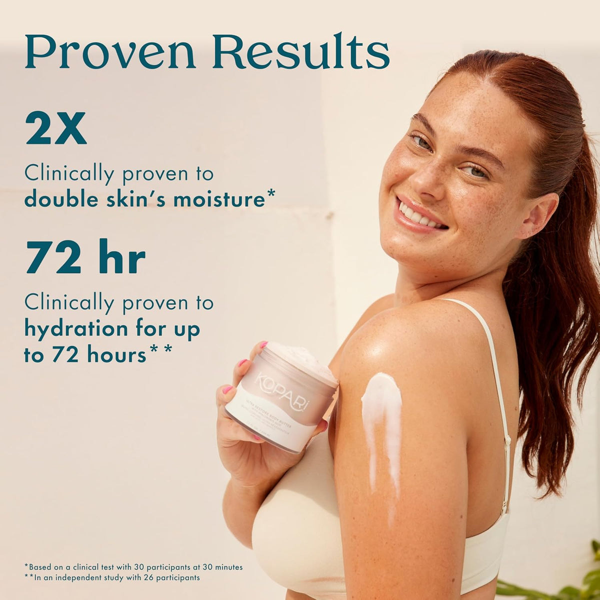 Kopari Tahitian Vanilla body butter lifestyle shot