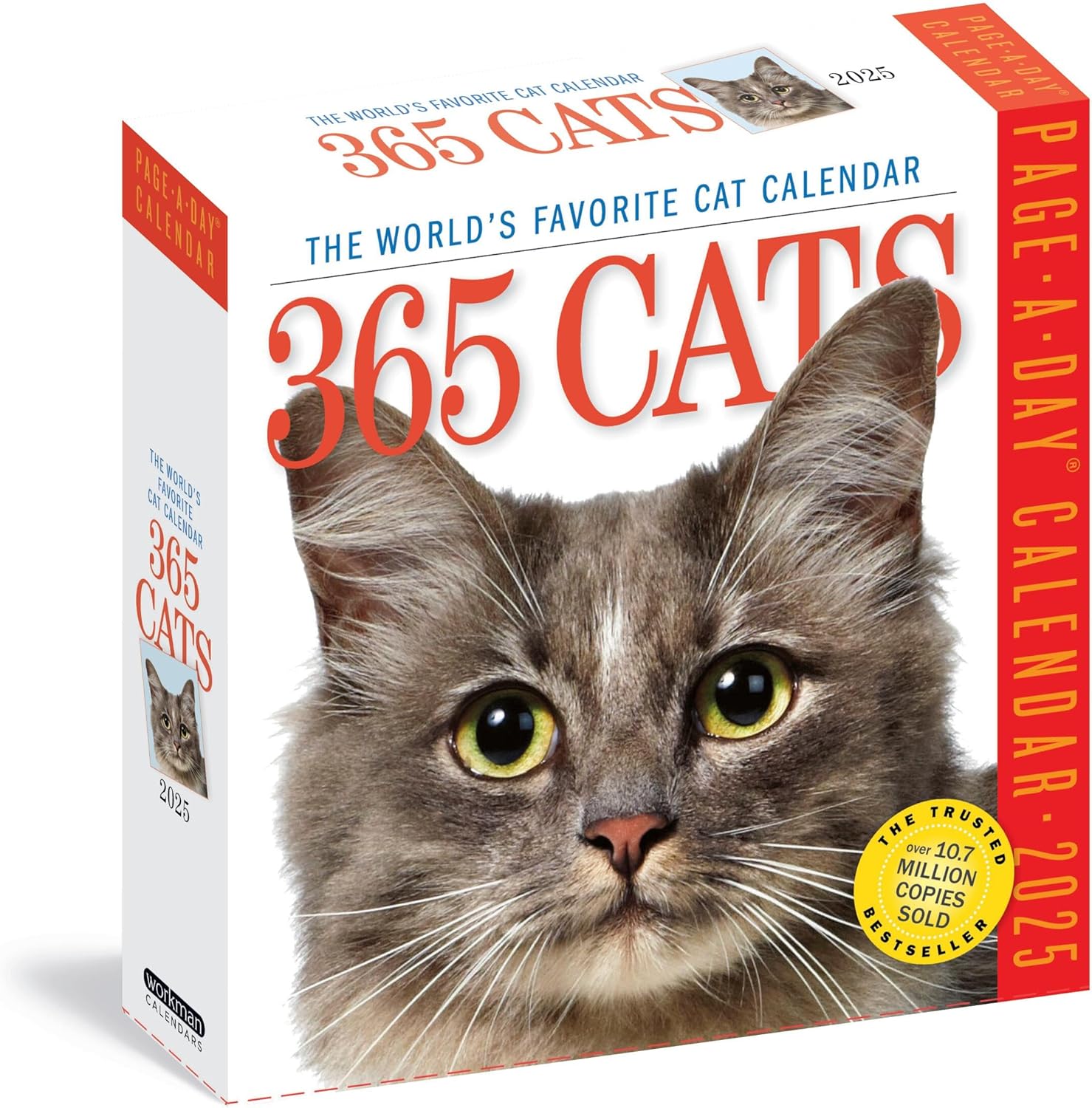 365 Cats Page-A-DayÂ® Calendar 2025: The World's Favorite Cat Calendar - Image 1