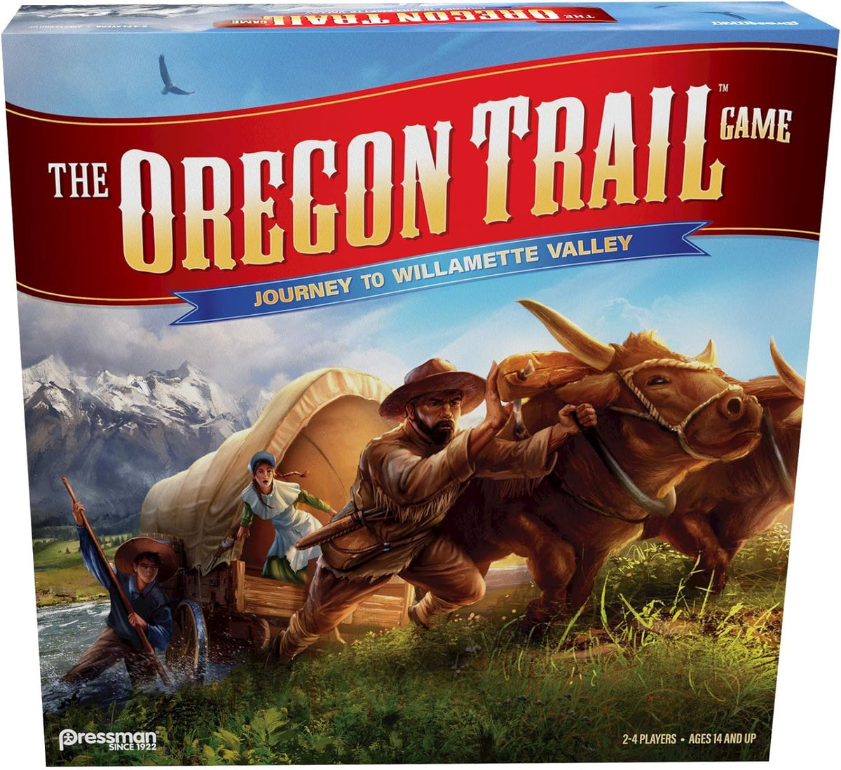 Pressman The Oregon Trail Board Game front view packaging