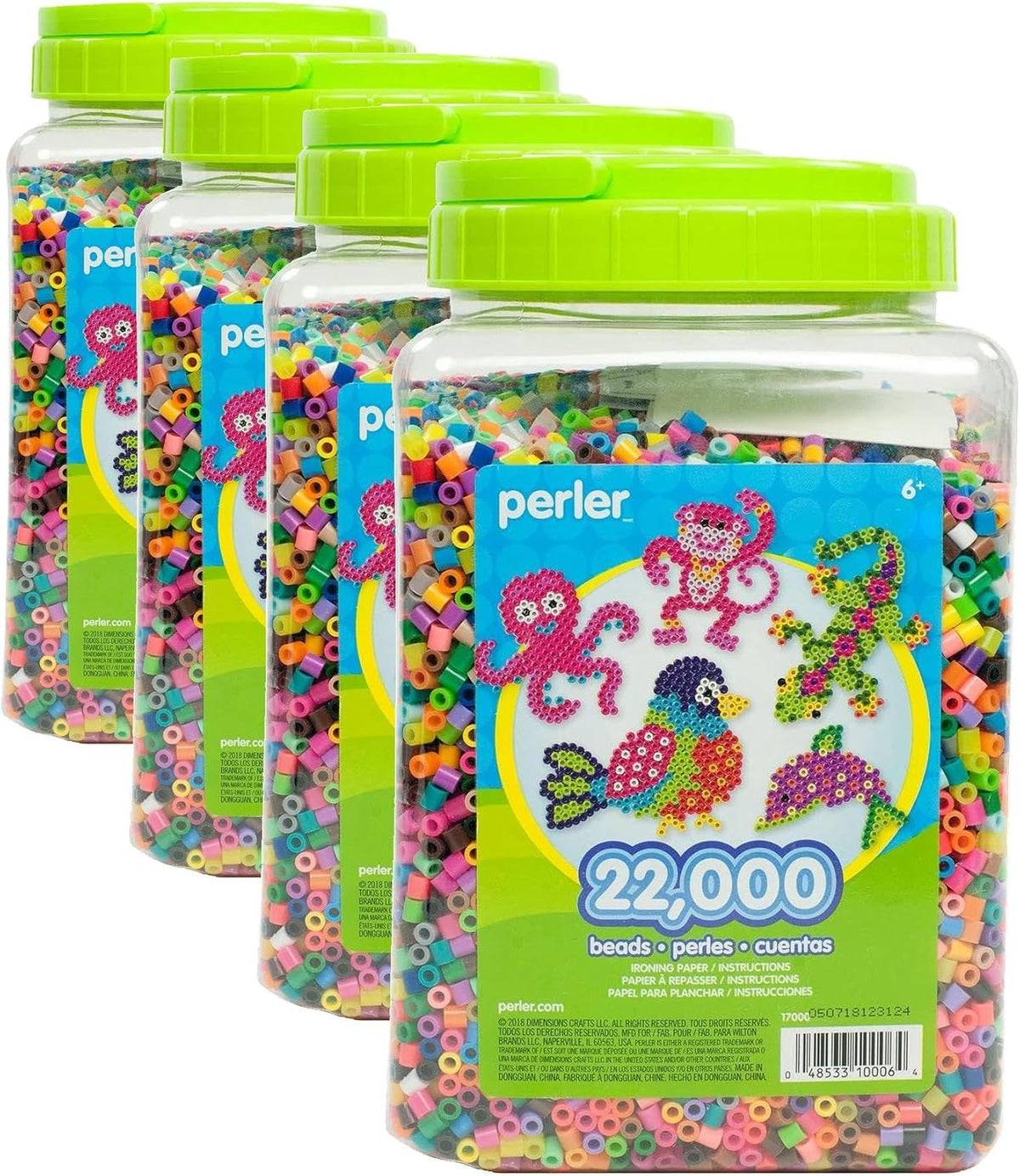 Perler Multi-Mix Fuse Beads Jar, Assorted Colors, Pack of 22000 (PER17000) | Fuse with Iron to Set | Compatible with All Perler Beads and Pegboards - Image 10