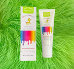 Crazy Liberty pet dye Lemon Green tube back packaging showing safe ingredient list
