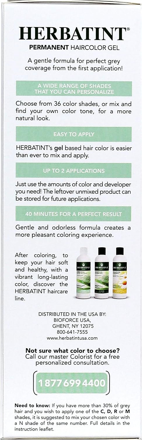 Herbatint hair color gel texture display