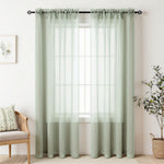 Pitalk Black Sheer Curtains 96 Inches Long for Living Room 2 Panels Set Rod Pocket Black Window Curtains for Bedroom 8FT Length - Image 11