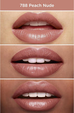 Clarins Joli Rouge Peach Nude shade swatch on skin