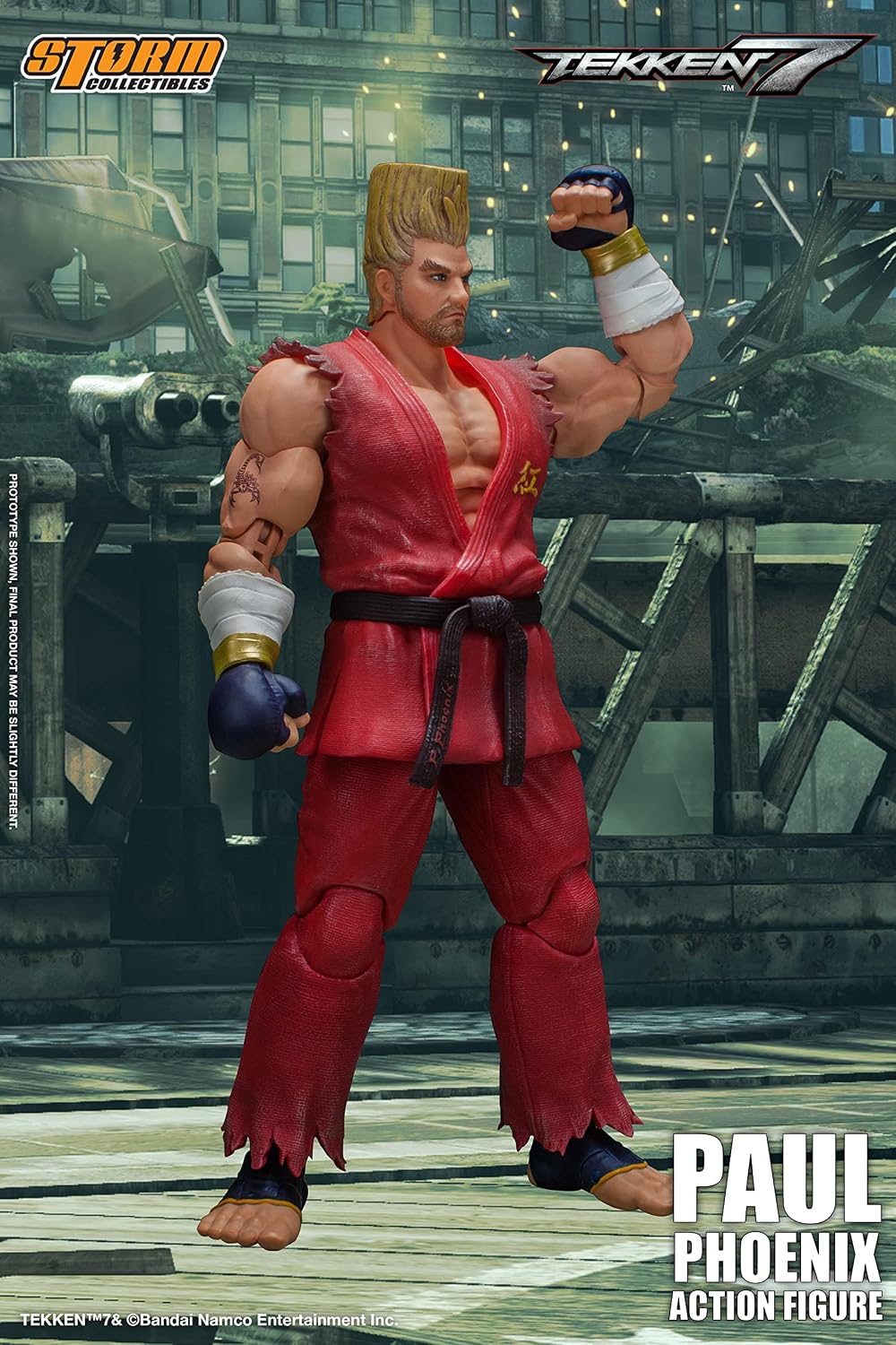 Storm Collectibles Paul Phoenix action figure burning fist effect