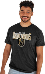 Blue 84 NHL unisex adult t-shirt back view showing fit and drape