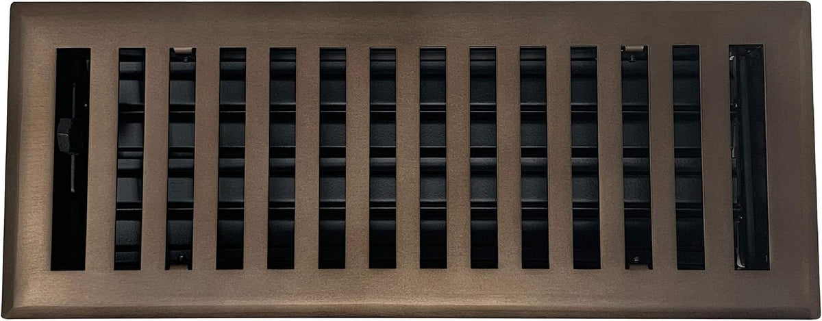 Contemporary Vent Cover, Solid Cast Brass Interior, Controls Air Flow, 4 x 14 inches (Overall Face: 5.25 x 15.5 inches), Brushed Nickel - Image 15