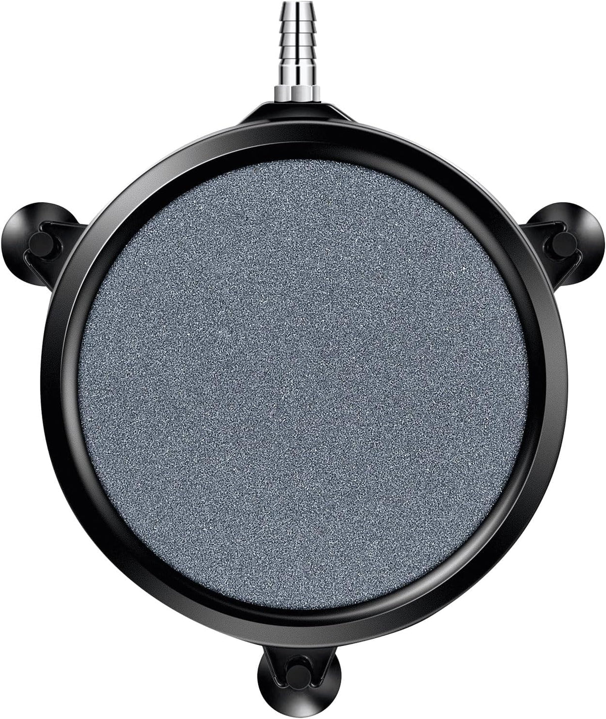 VIVOSUN bubble disc stone illustrating standard setup with aquarium pump airline tubing.