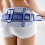 Bauerfeind SacroLoc back support tension strap mechanism
