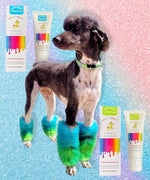 Crazy Liberty Lemon Green permanent pet hair dye tube side view showing 4 Fluid Ounces