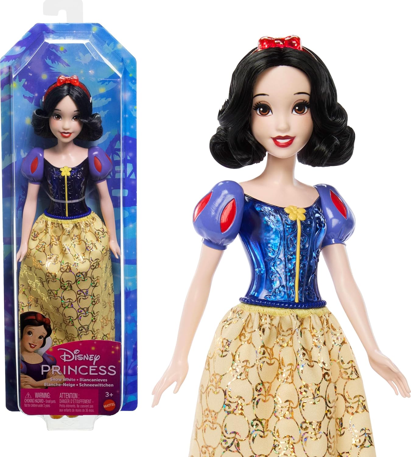 Mattel Disney Princess Snow White Fashion Doll in Signature Look - Image 1
