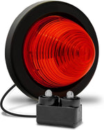 TRUE MODS 4pc 2" Red Round LED Trailer Marker Light for RV Truck | DOT FMVSS 108, SAE P2, 2 inch Grommet & Plug, IP67 Submersible, Bee Hive Cone, Clearance Side Marker Lights, For Boat Trailer - Image 12