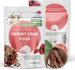 Snout and Shell natural hermit crab food package front view for healthy exotic pet nutrition.
