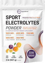 Micro Ingredients sport electrolytes powder front view packaging