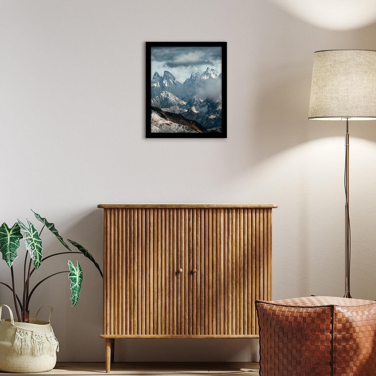 Americanflat picture frame displayed horizontally in room
