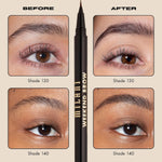 Milani Cosmetics microblade effect eyebrow tint pen packaging details and shade label.