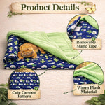 Mechpia reptile tank accessories showing soft fabric sleeping pillow setup.