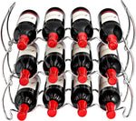 Side profile view of Sorbus modular metal wine rack