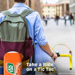 Top view of the iconic orange flip-top opening for on-the-go freshness.