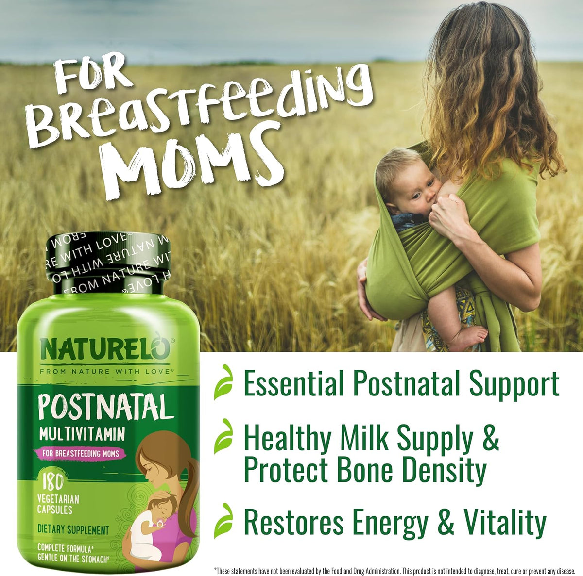 Naturelo plant-based multivitamin bottle back view
