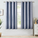 Melodieux Elegant Cotton Wide Blackout Curtains for Sliding Glass Door Living Room Thermal Insulated Grommet Drapes, 100 by 84 Inch, Grey (1 Panel) - Image 13