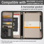 Tintris A5 notebook cover showing reliable YKK zipper closure