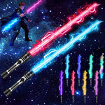 Pleaselift 2-in-1 retractable dual lightsaber set front view