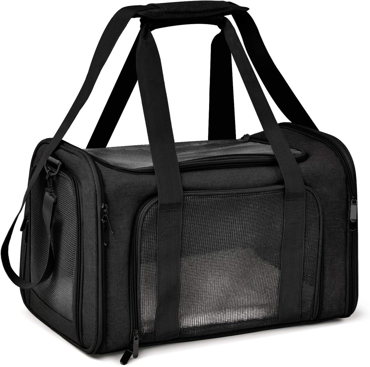 Henkelion Large Cat Carriers Dog Carrier Pet Carrier for Cats Dogs Puppies up to 25Lbs, Big Dog Carrier Soft Sided, Travel Puppy Carrier - Large - Grey - Image 11