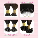 YoungSee fusion hair extensions keratin bond detail