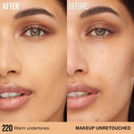 Luminous matte finish foundation bottle for all skin types