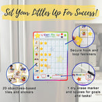Child-friendly illustrated routine tasks for daily habits