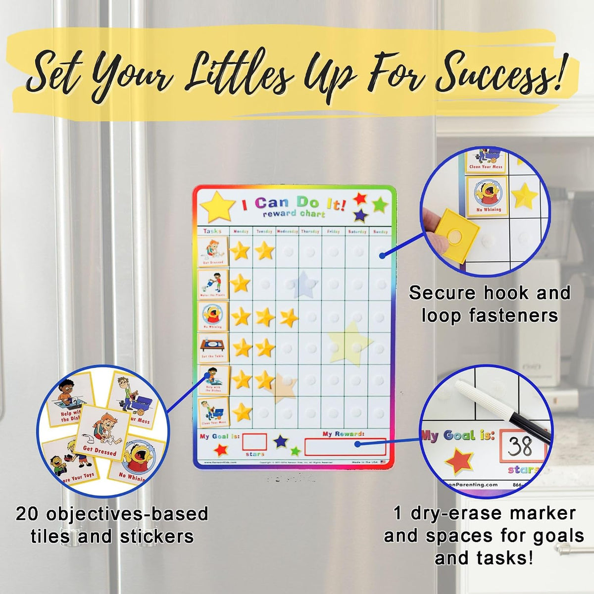 Child-friendly illustrated routine tasks for daily habits