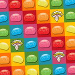 Authentic USA imported Warheads candy bag packaging close up