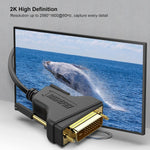 Benfei DVI-D dual link cable gold-plated pins close up
