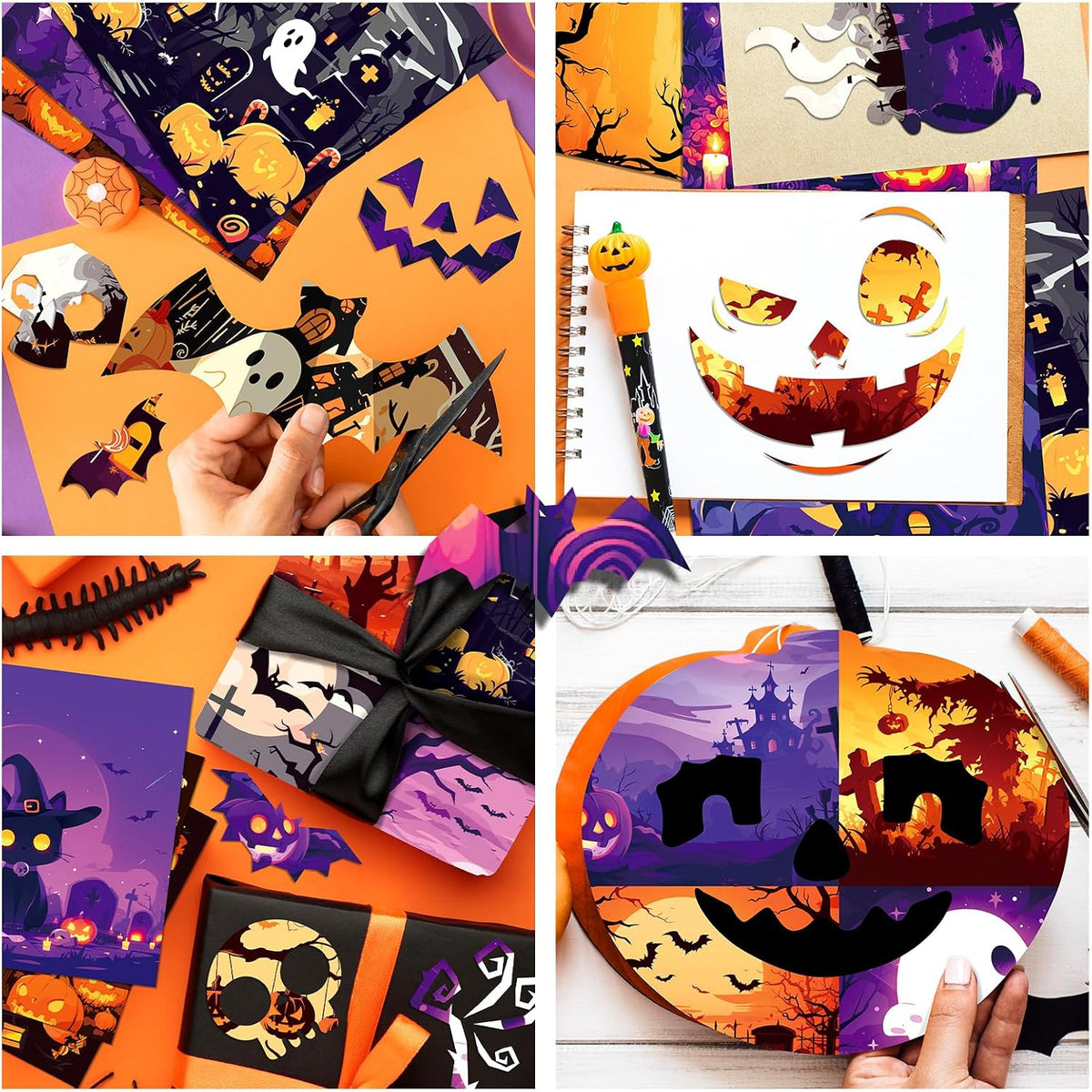 Jubite halloween specialty paper close up of single sided print