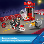 LEGO Sonic building set pieces laid out for construction