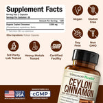 Vimerson Health true cinnamon capsules side profile showing ingredient details