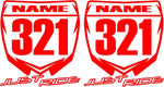 Just Ride Motocross Number Plate Replica Decal Stickers YZ transfer tape demonstration